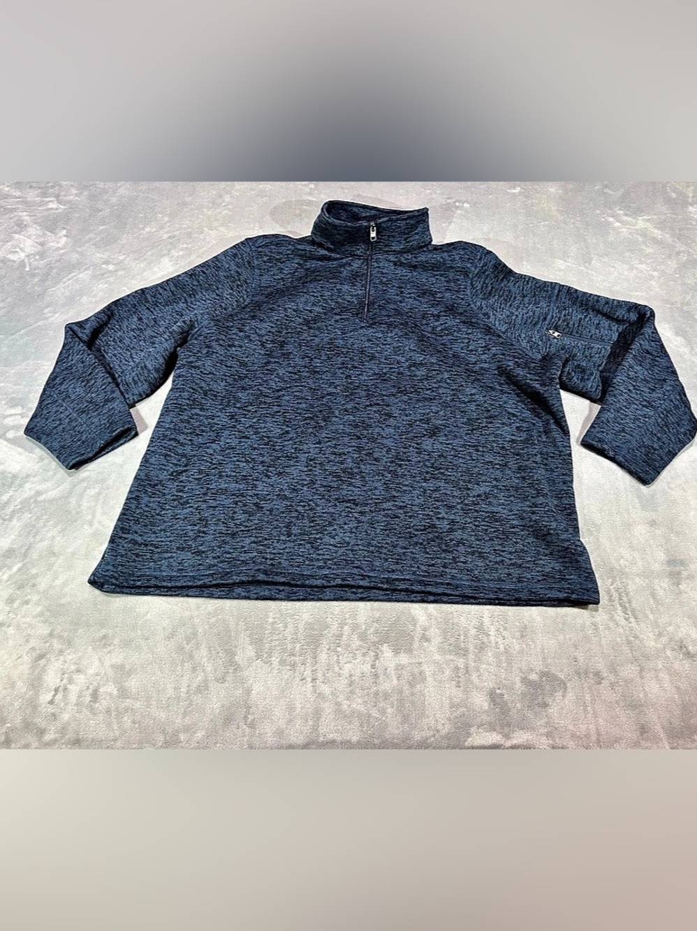 Lands' End Men's Quarter-Zip Pullover Blue Size 3X